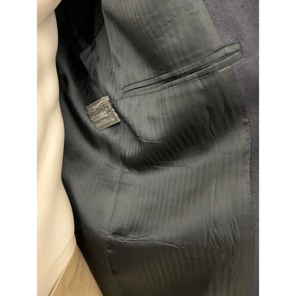 Haggar Clothing Co. Men Navy Sport Blazer Size 42L - Picture 13 of 13